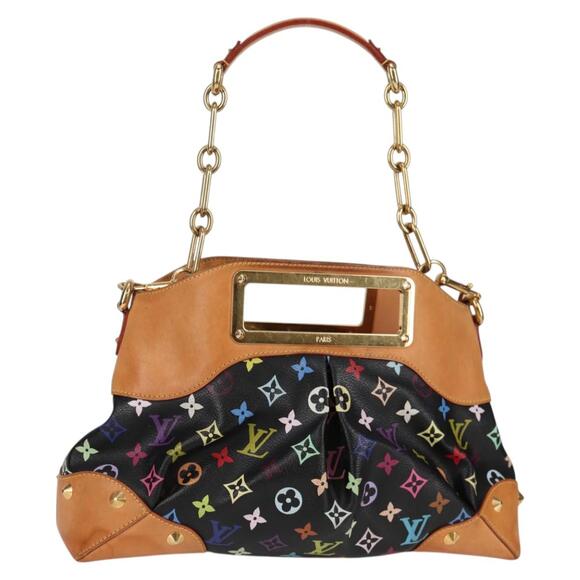 LOUIS VUITTON Monogram Multicolor Judy MM Bag Black M40256 - Picture 1 of 16